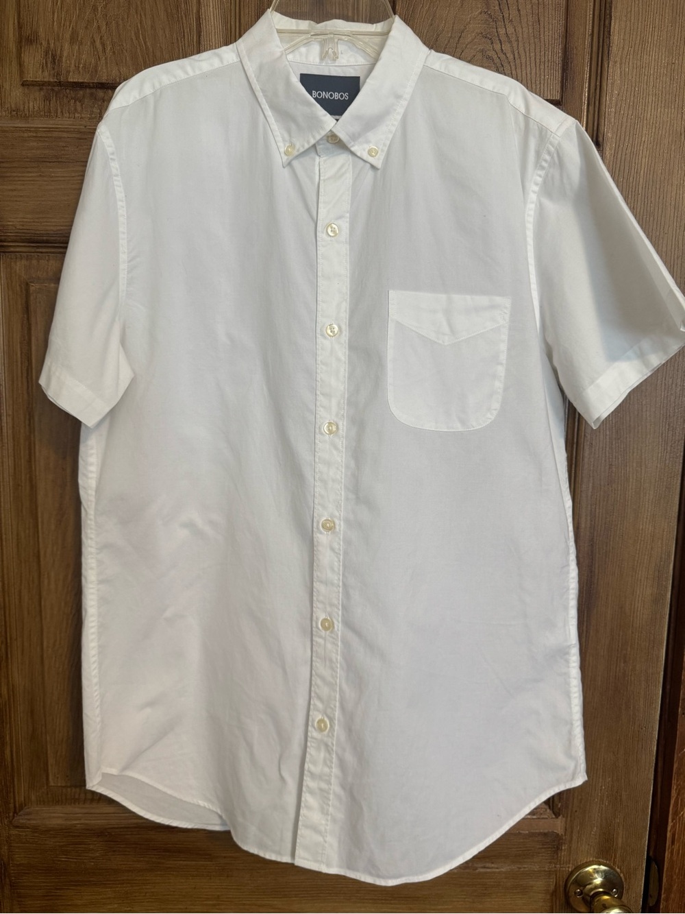 Bonobos White Short-Sleeve Button-Down Shirt